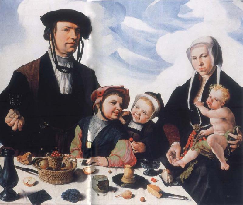 Maerten van heemskerck Art collections national the Haarlemer patrician Pieter Jan Foppeszoon with its family Spain oil painting art